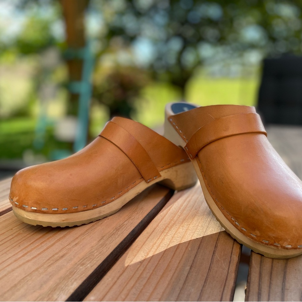 Swedish Hasbeens Clog Natural 37